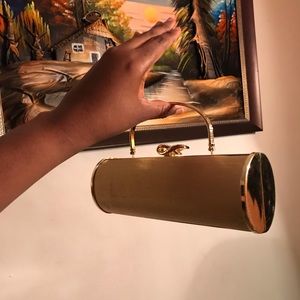 Gold clutch